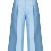 SEVENTY SERGIO TEGON Cropped Pants & Culottes For Women Dark Blue
