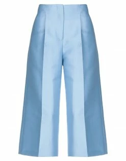 SEVENTY SERGIO TEGON Cropped Pants & Culottes For Women Dark Blue