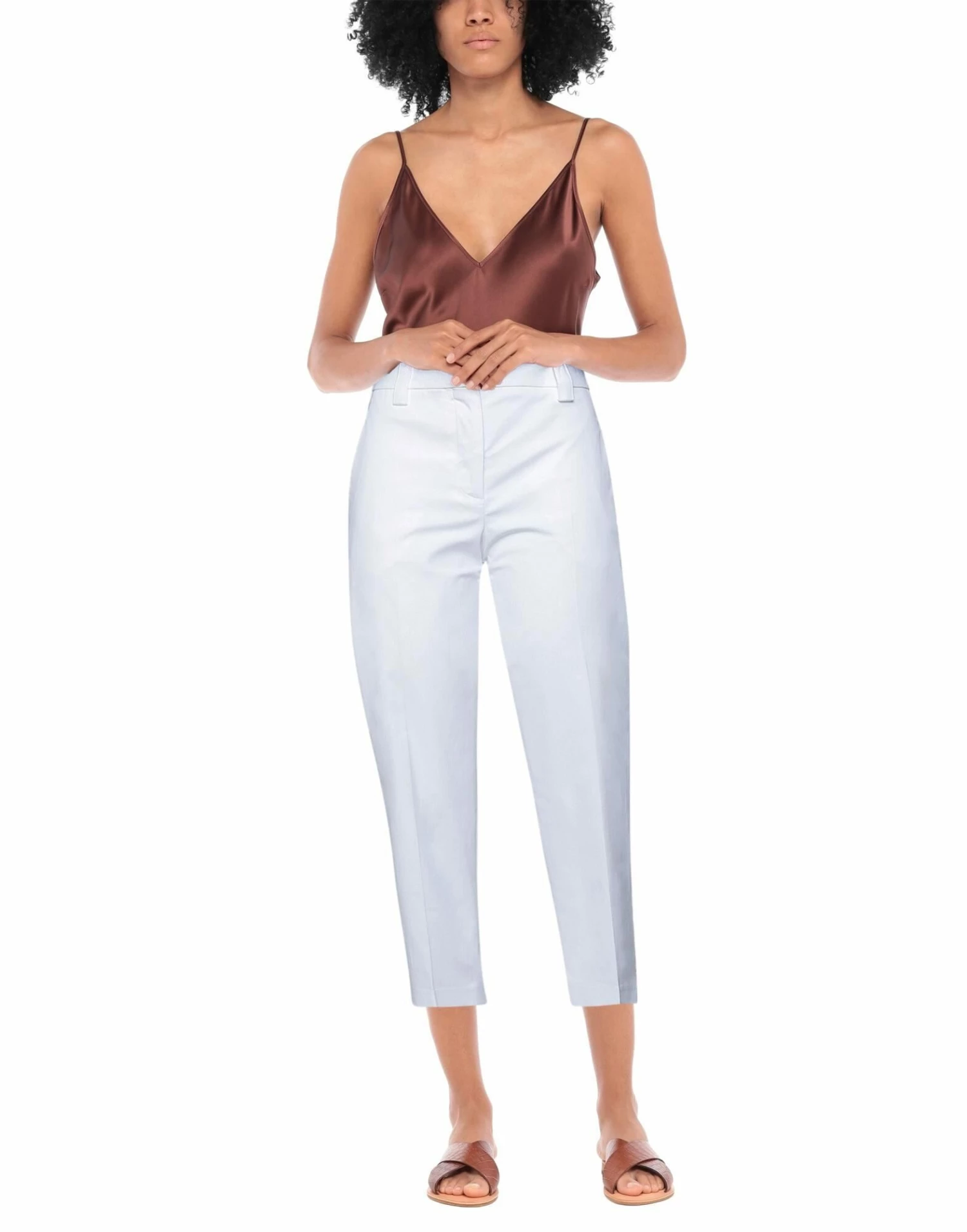SEVENTY SERGIO TEGON Casual Pants For Women White - Image 2