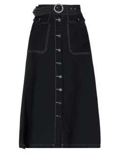 SEVENTY SERGIO TEGON Midi Skirt For Women Sage Green