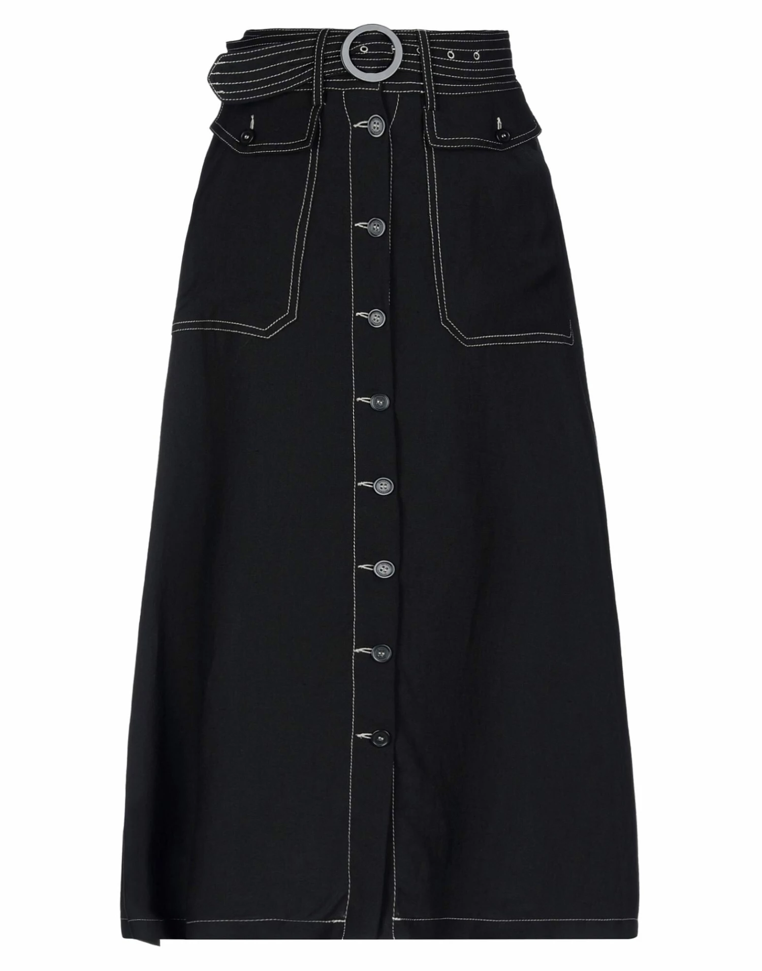 SEVENTY SERGIO TEGON Midi Skirt For Women Sage Green