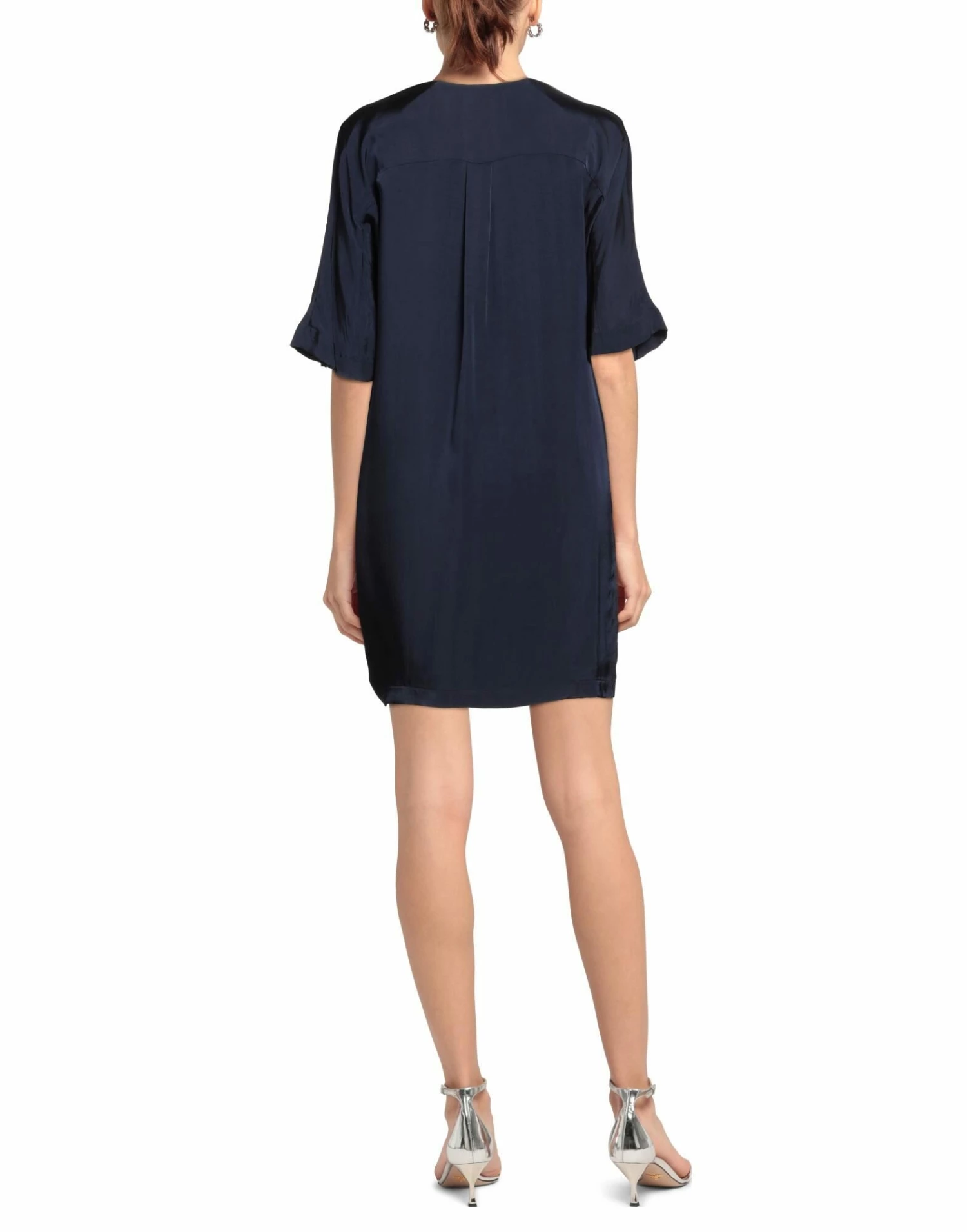 SEVENTY SERGIO TEGON Short Dress For Women Dark Blue - Image 3