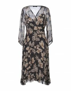 SEVENTY SERGIO TEGON Midi Dress For Women Black