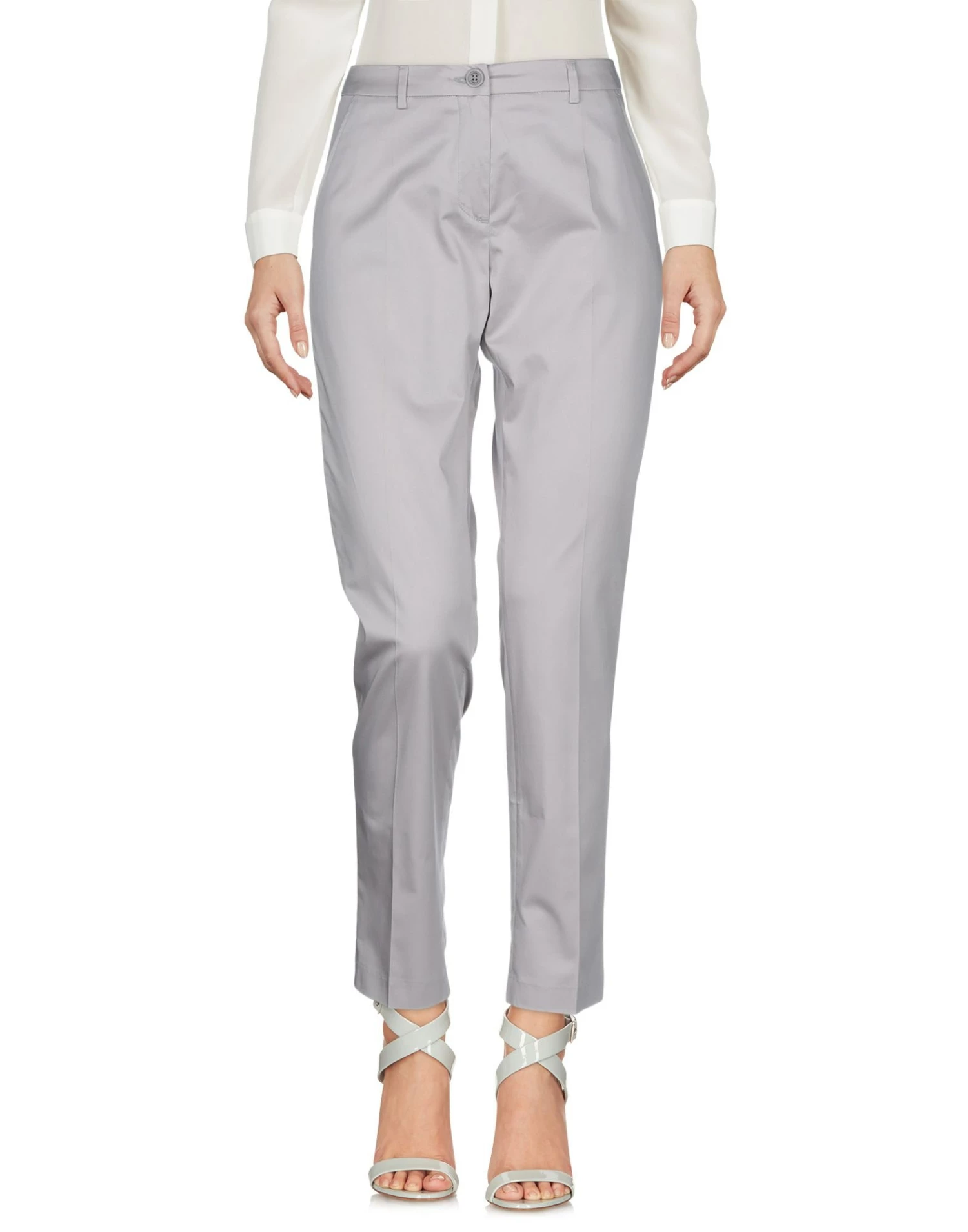 SEVENTY SERGIO TEGON Casual Pants For Women Light Grey - Image 2
