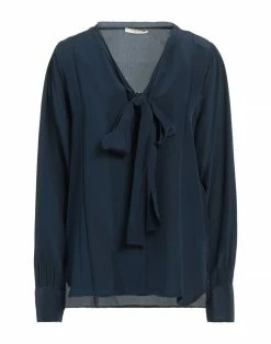 SEVENTY SERGIO TEGON Shirts & Blouses With Bow For Women Dark Blue