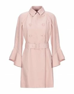 SEVENTY SERGIO TEGON Double Breasted Pea Coat For Women Pastel Pink