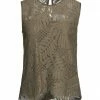 SEVENTY SERGIO TEGON Top For Women Military Green