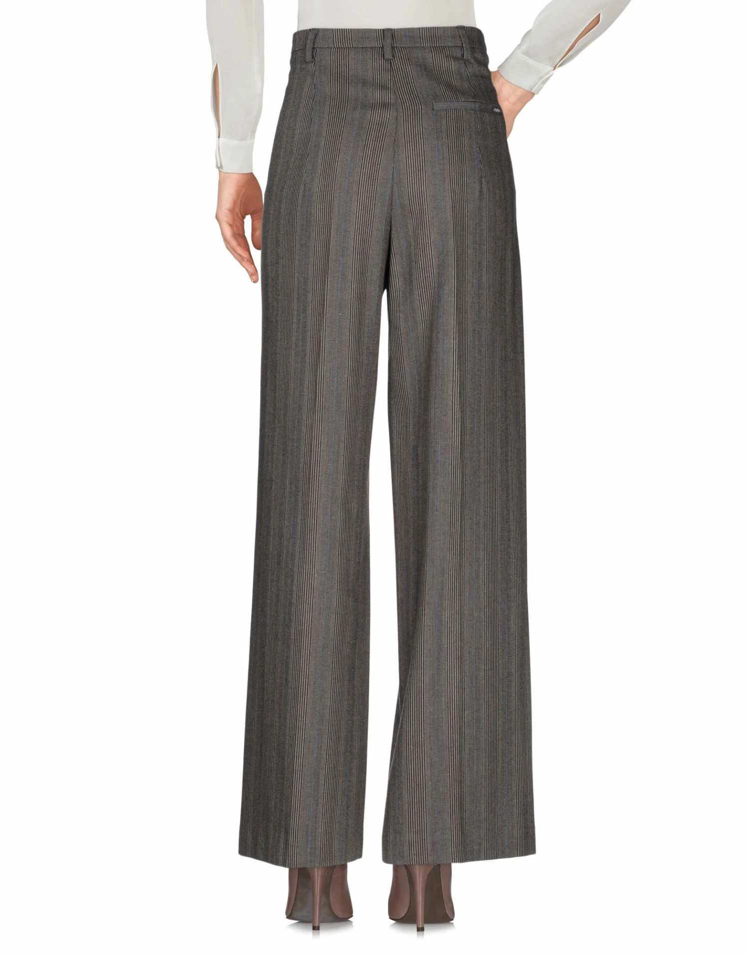 SEVENTY SERGIO TEGON Casual Pants For Women Dark Brown - Image 3