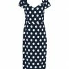 SEVENTY SERGIO TEGON Midi Dress For Women Dark Blue
