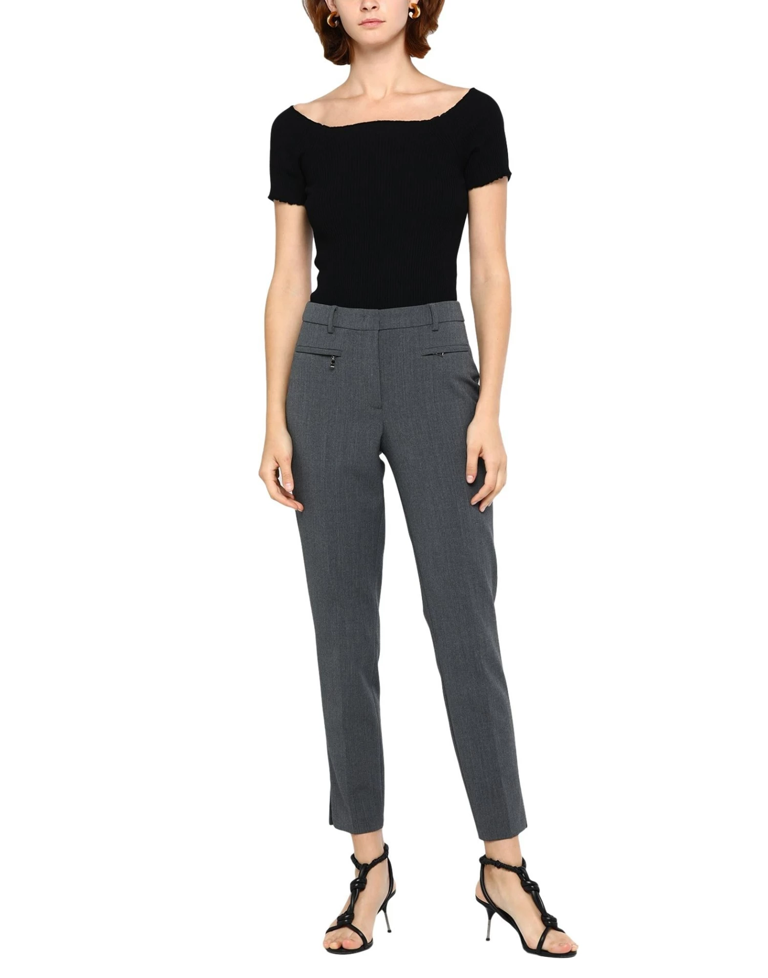 SEVENTY SERGIO TEGON Casual Pants For Women Grey - Image 2