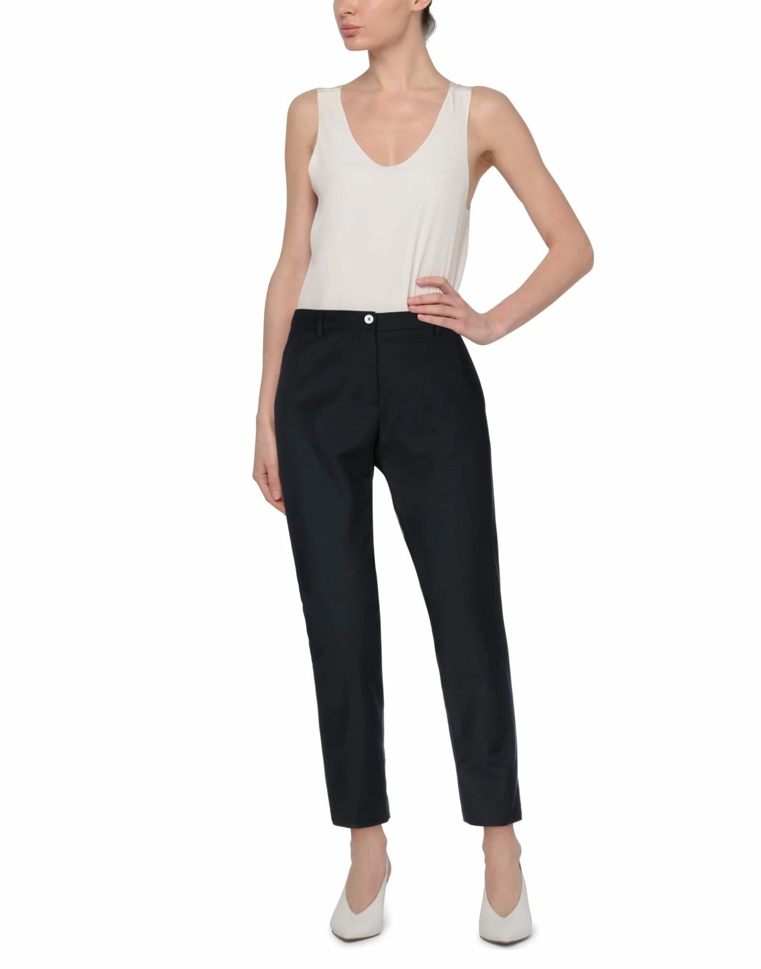 SEVENTY SERGIO TEGON Casual Pants For Women Dark Blue - Image 2