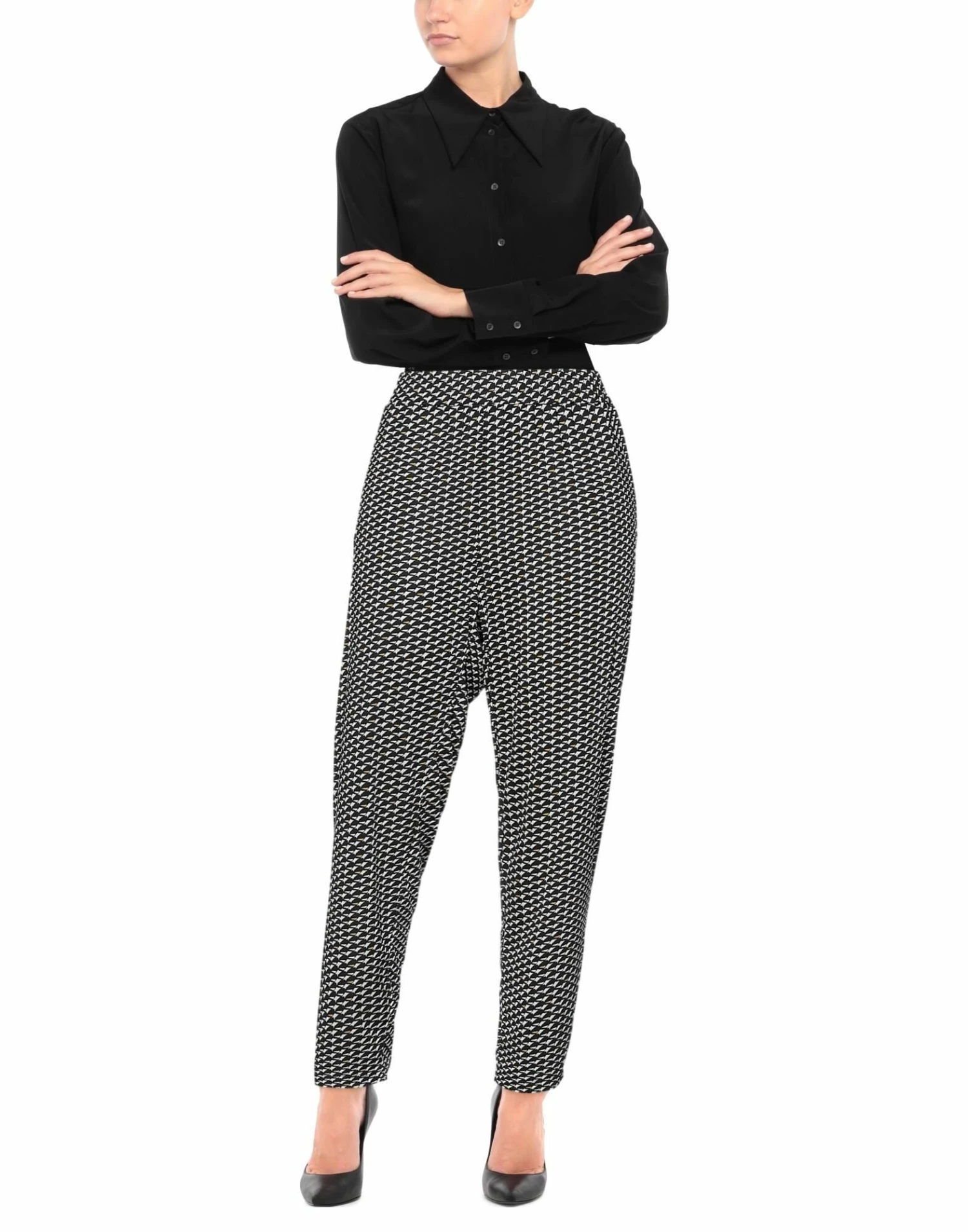 SEVENTY SERGIO TEGON Casual Pants For Women Black - Image 2