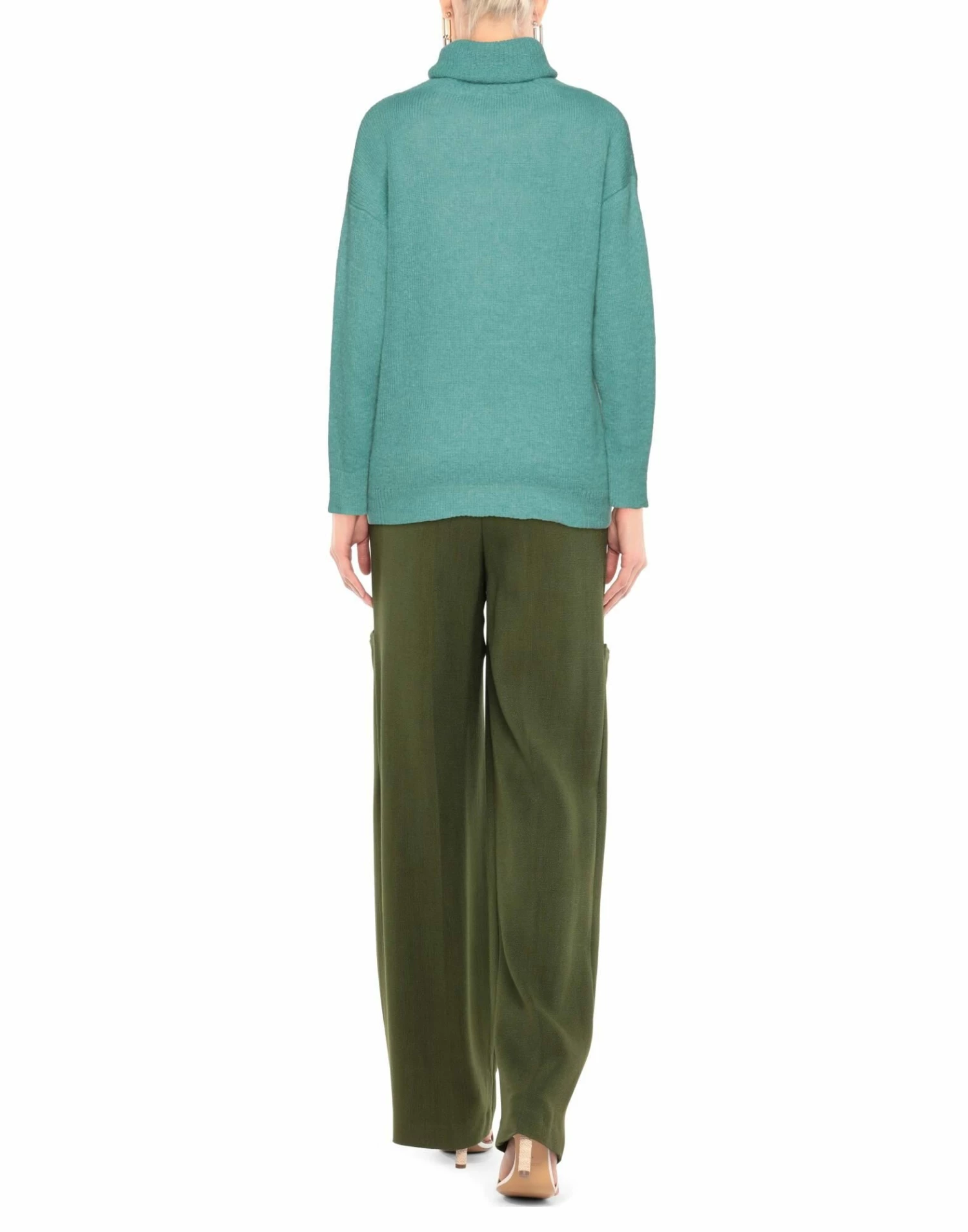 SEVENTY SERGIO TEGON Turtleneck For Women Turquoise - Image 3