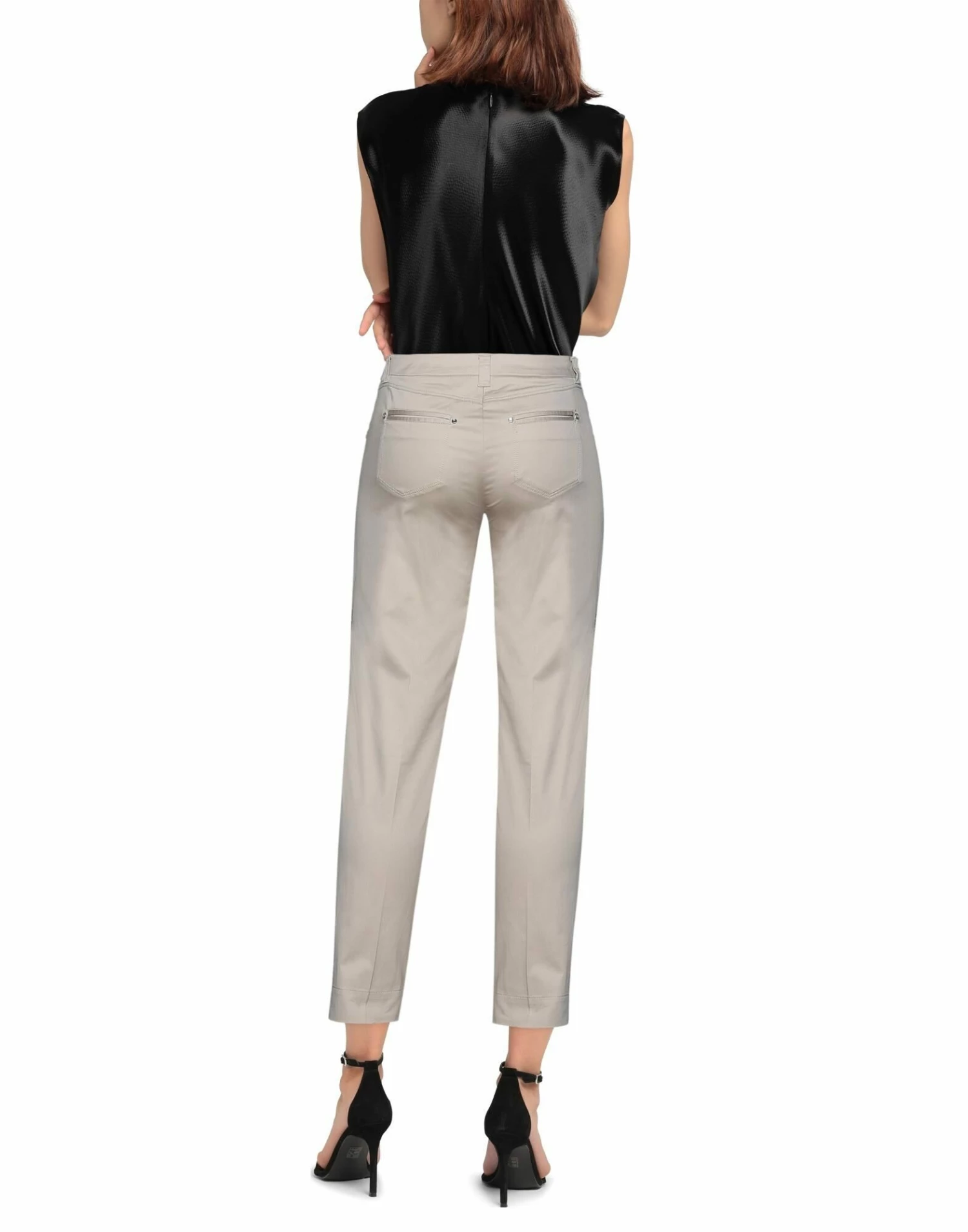 SEVENTY SERGIO TEGON Casual Pants For Women Beige - Image 3