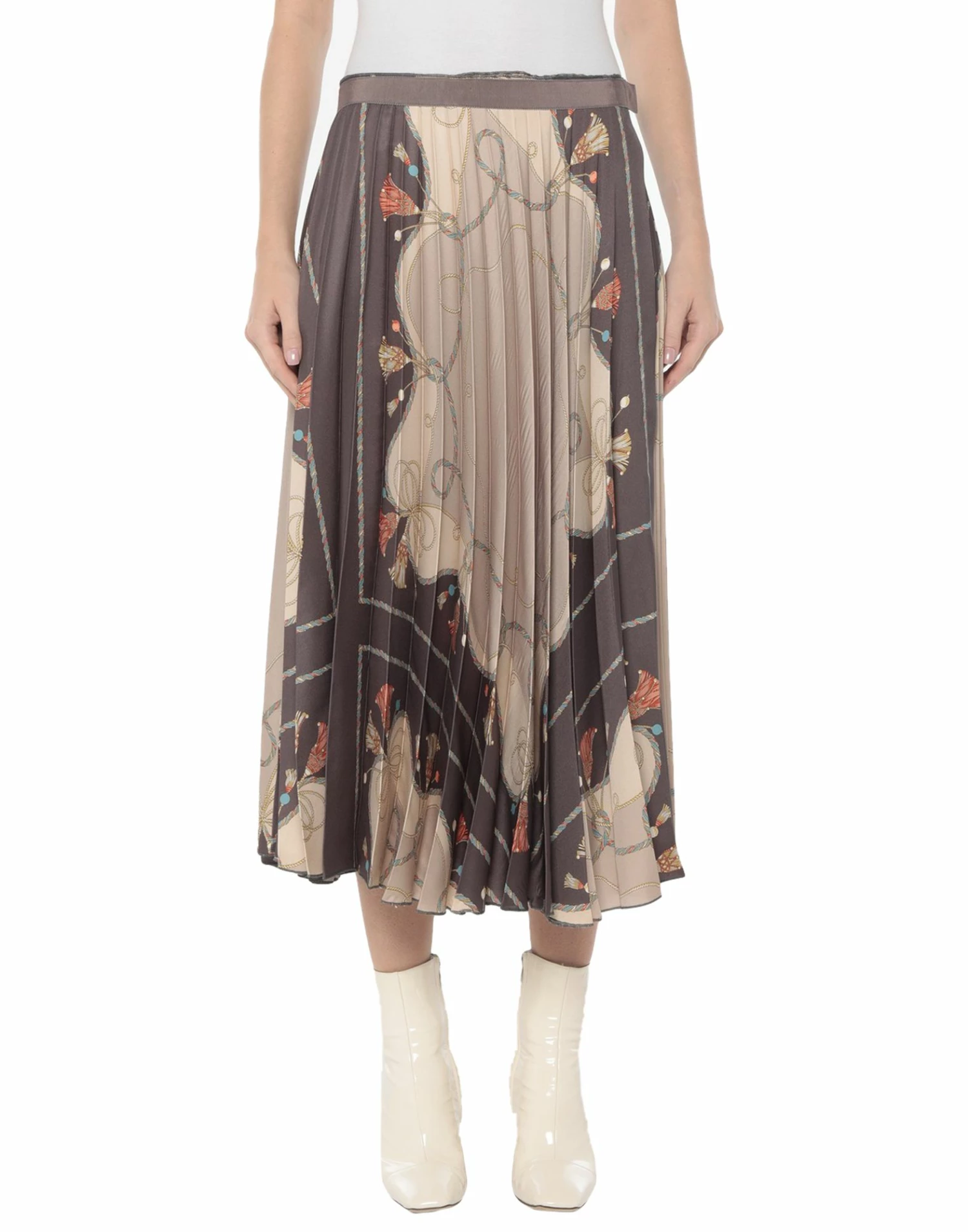 SEVENTY SERGIO TEGON Midi Skirt For Women Dark Brown - Image 2