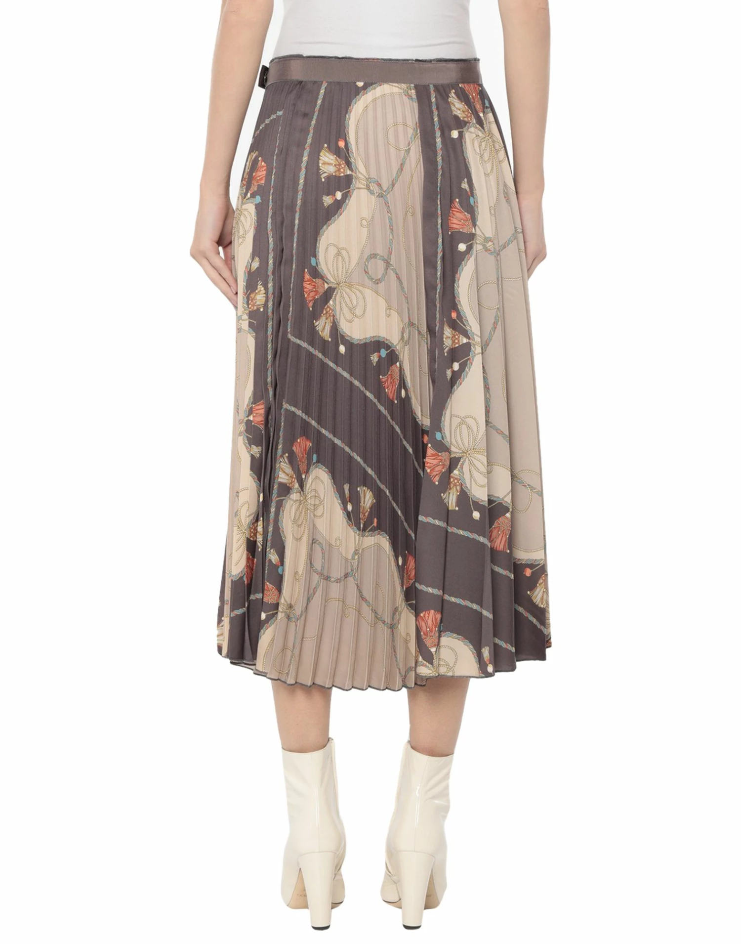 SEVENTY SERGIO TEGON Midi Skirt For Women Dark Brown - Image 3