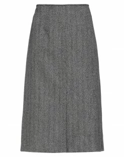 SEVENTY SERGIO TEGON Midi Skirt For Women Black