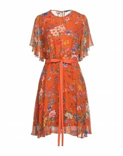 SEVENTY SERGIO TEGON Short Dress For Women Orange