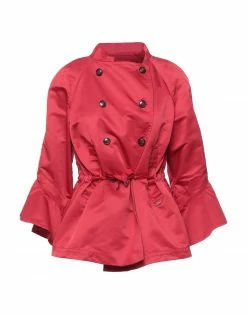 SEVENTY SERGIO TEGON Double Breasted Pea Coat For Women Red