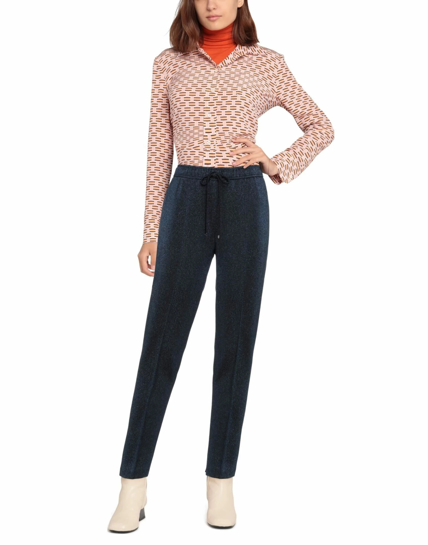 SEVENTY SERGIO TEGON Casual Pants For Women Blue - Image 2