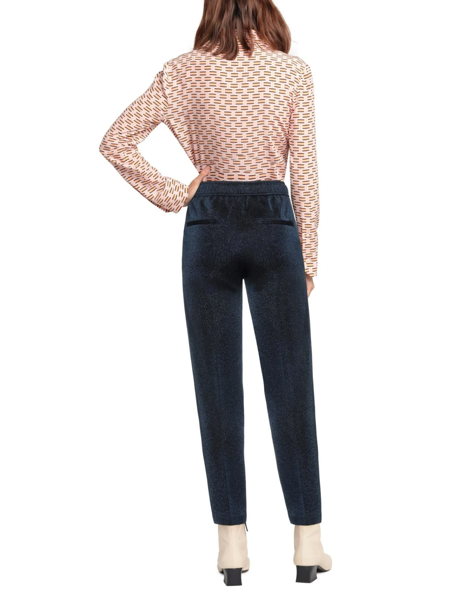 SEVENTY SERGIO TEGON Casual Pants For Women Blue - Image 3