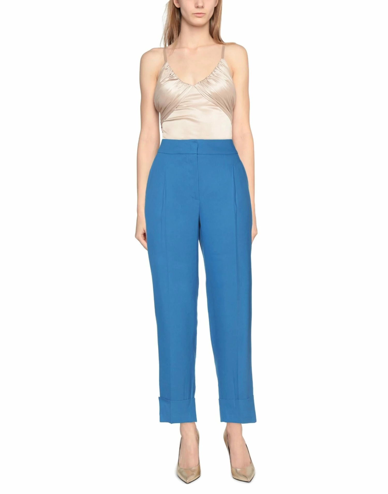 SEVENTY SERGIO TEGON Casual Pants For Women Blue - Image 2