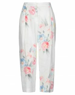SEVENTY SERGIO TEGON Cropped Pants & Culottes For Women White