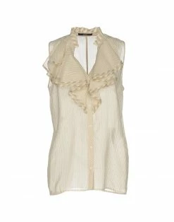 SEVENTY SERGIO TEGON Striped Shirt For Women Beige