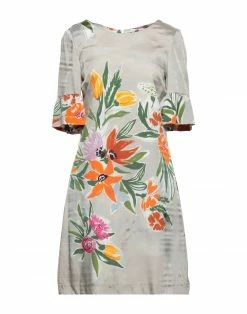 SEVENTY SERGIO TEGON Short Dress For Women Light Grey