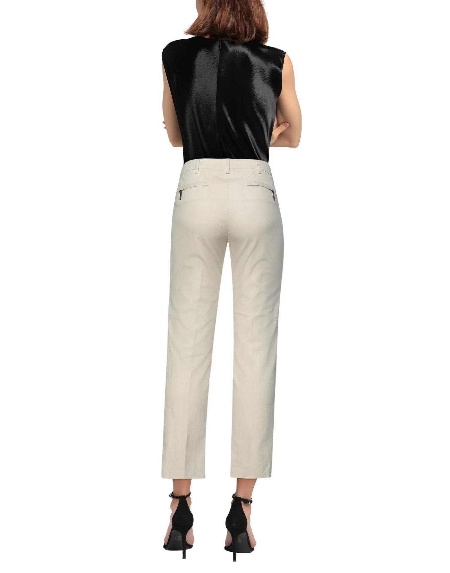 SEVENTY SERGIO TEGON Casual Pants For Women Beige - Image 3