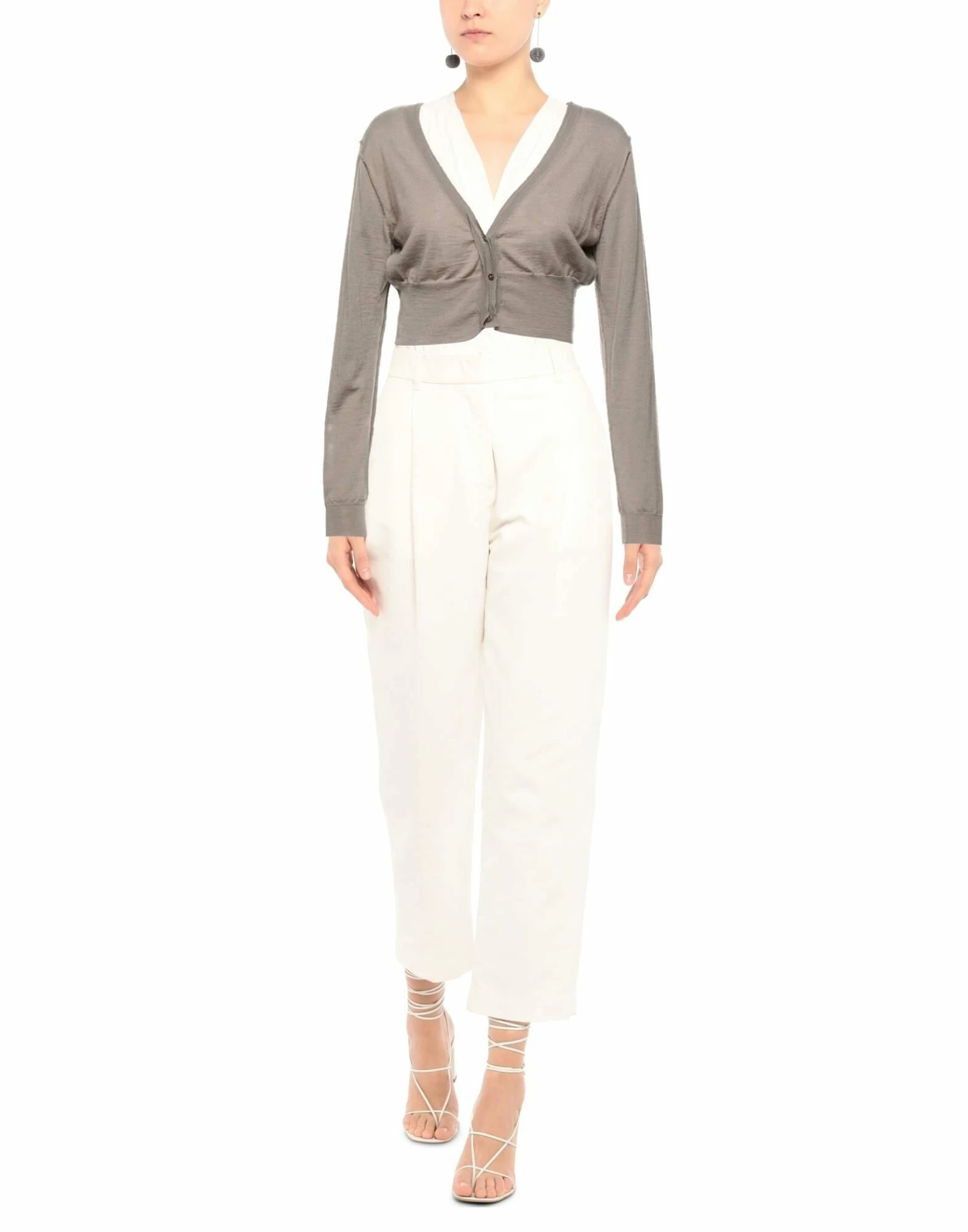 SEVENTY SERGIO TEGON Shrug For Women Khaki - Image 2