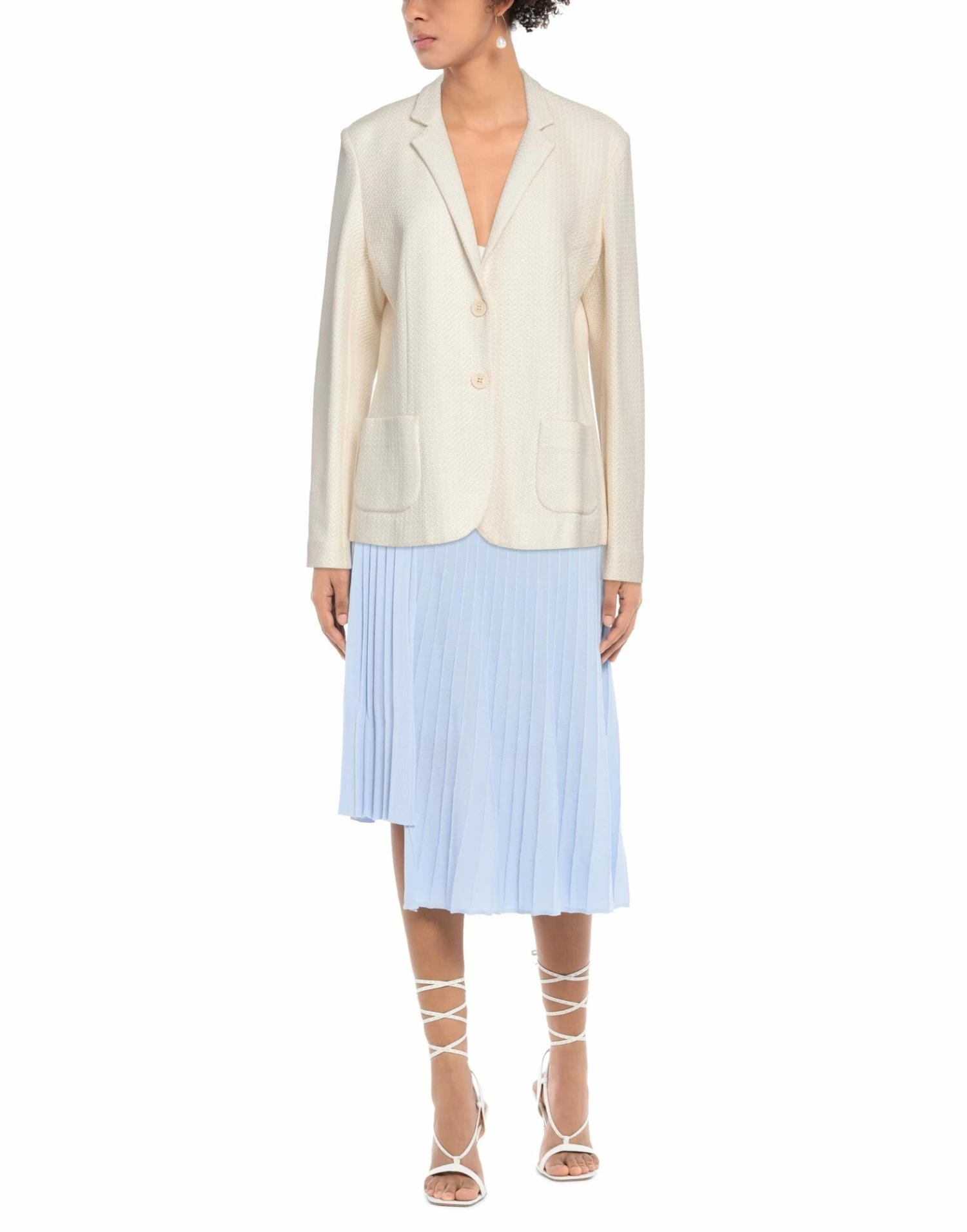SEVENTY SERGIO TEGON Blazer For Women Ivory - Image 2