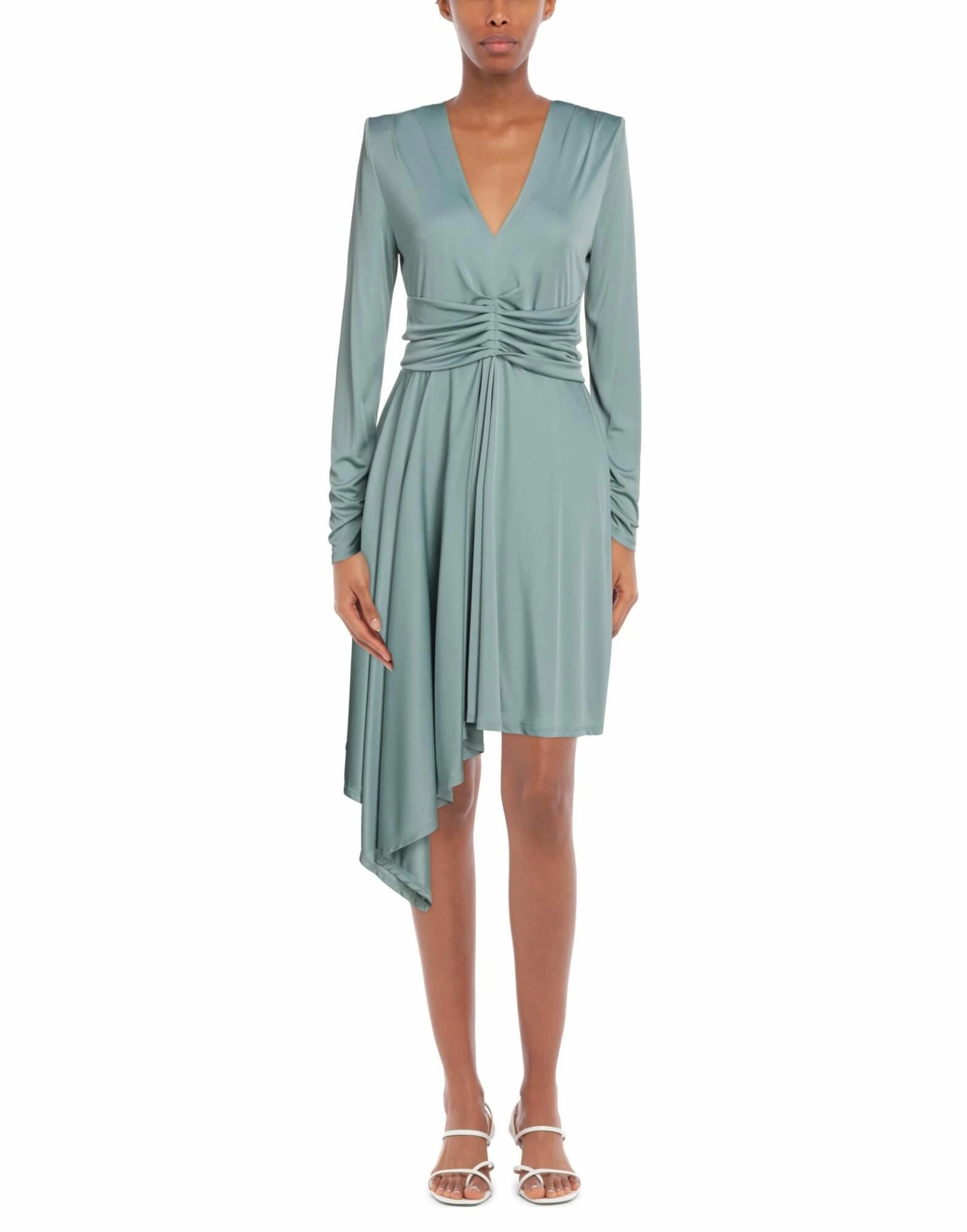 SEVENTY SERGIO TEGON Short Dress For Women Sage Green - Image 2