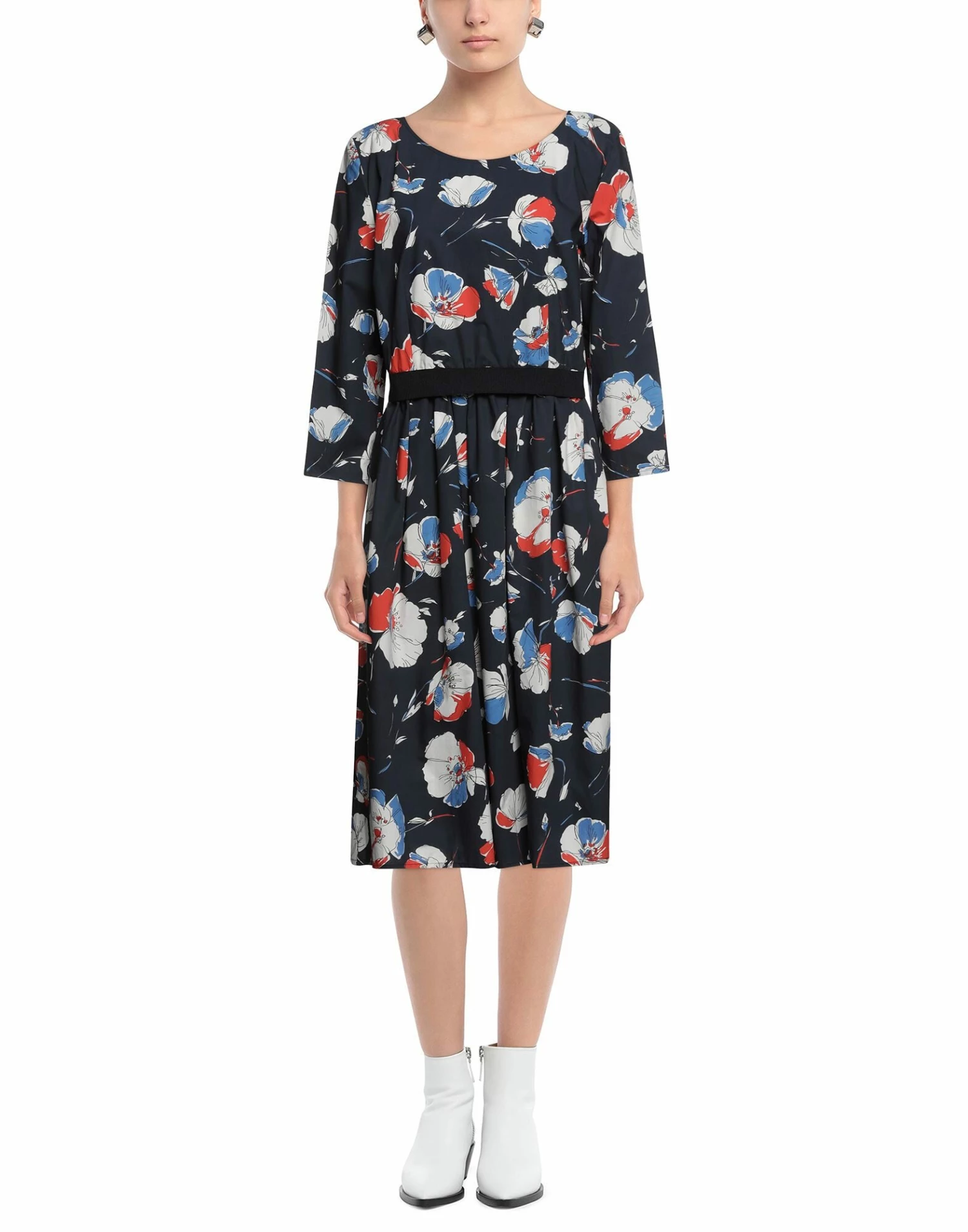 SEVENTY SERGIO TEGON Midi Dress For Women Dark Blue - Image 2