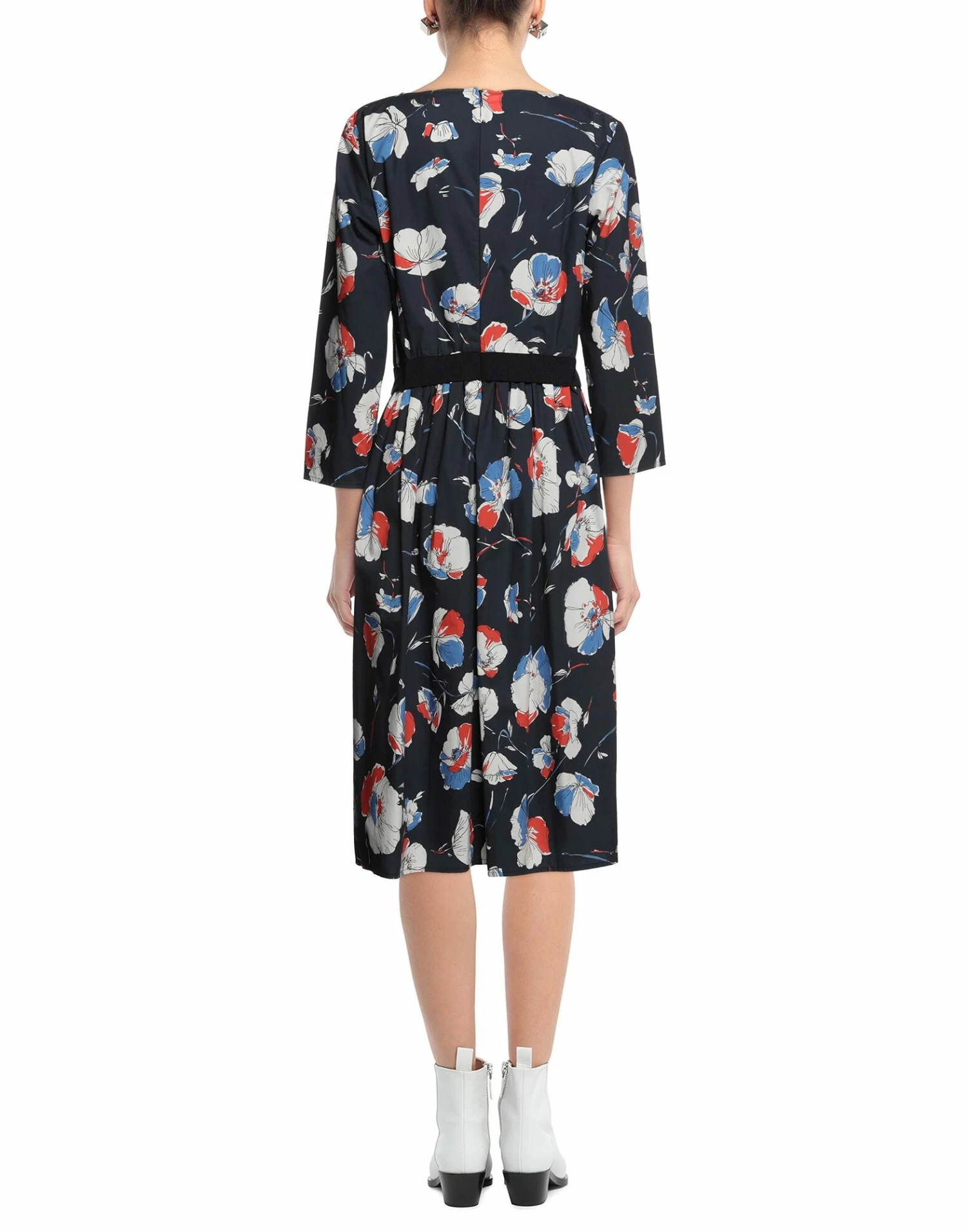 SEVENTY SERGIO TEGON Midi Dress For Women Dark Blue - Image 3