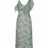 SEVENTY SERGIO TEGON Midi Dress For Women Light Green
