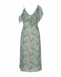 SEVENTY SERGIO TEGON Midi Dress For Women Light Green