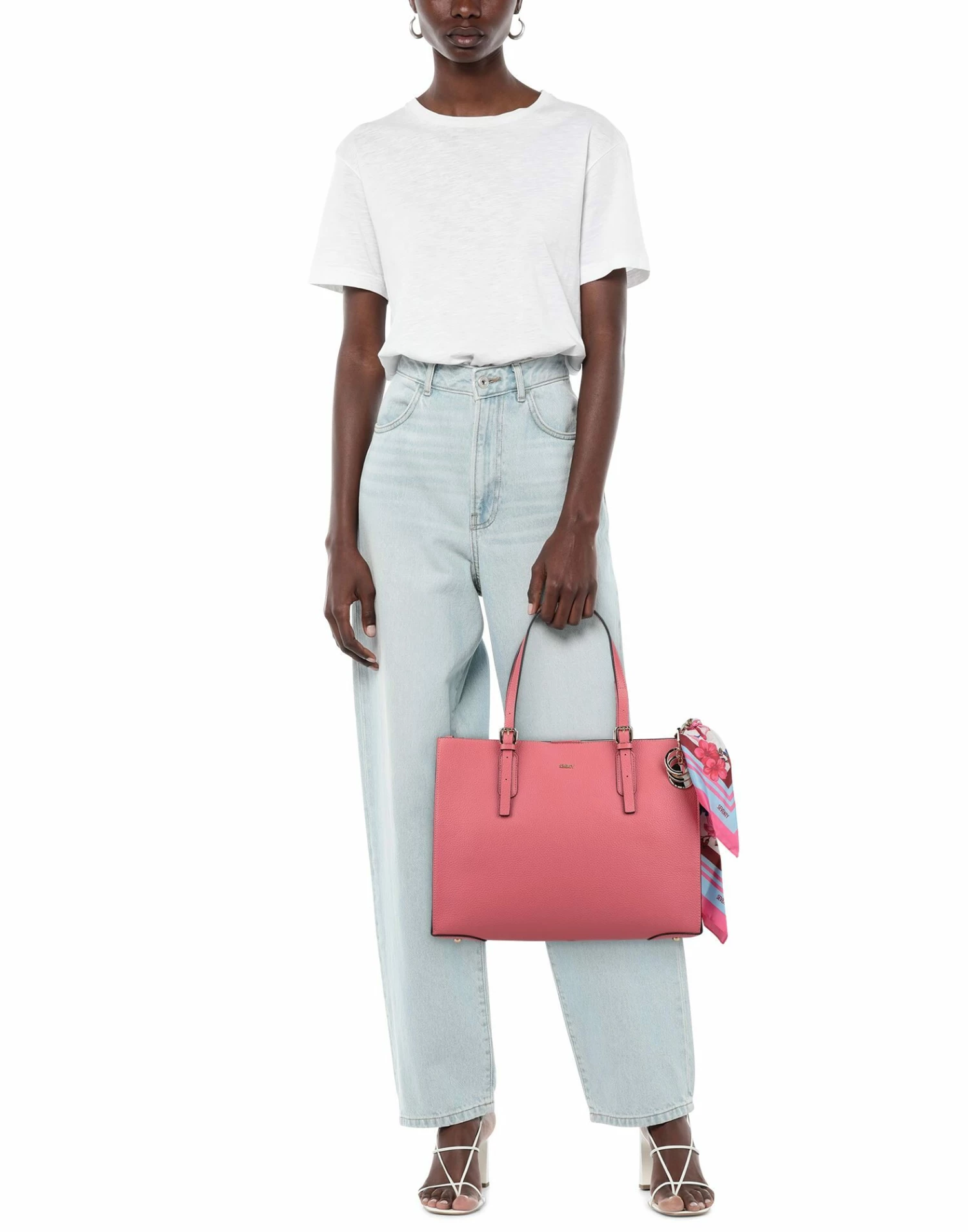 SEVENTY SERGIO TEGON Shoulder Bag For Women Salmon Pink - Image 3