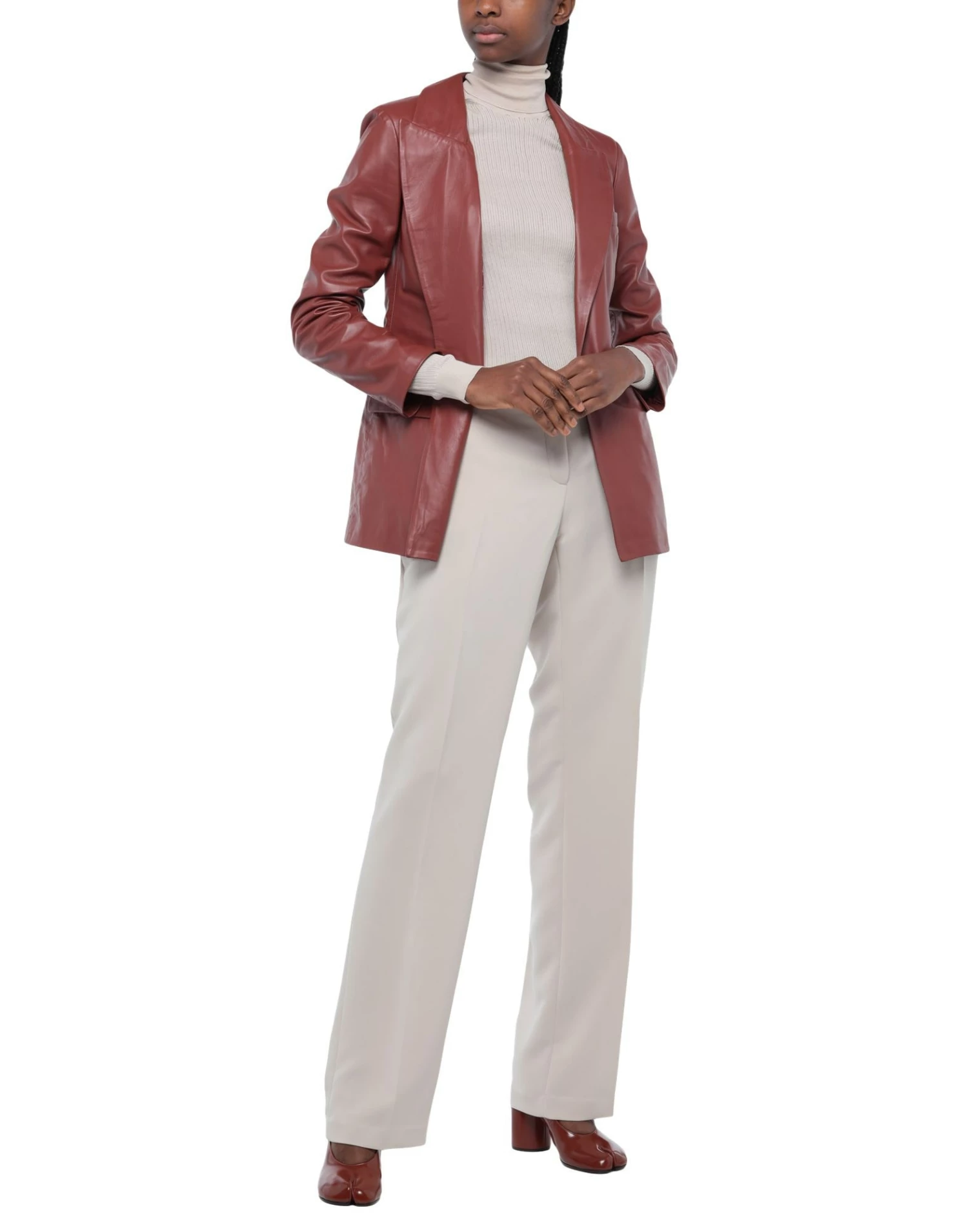 SEVENTY SERGIO TEGON Casual Pants For Women Beige - Image 2