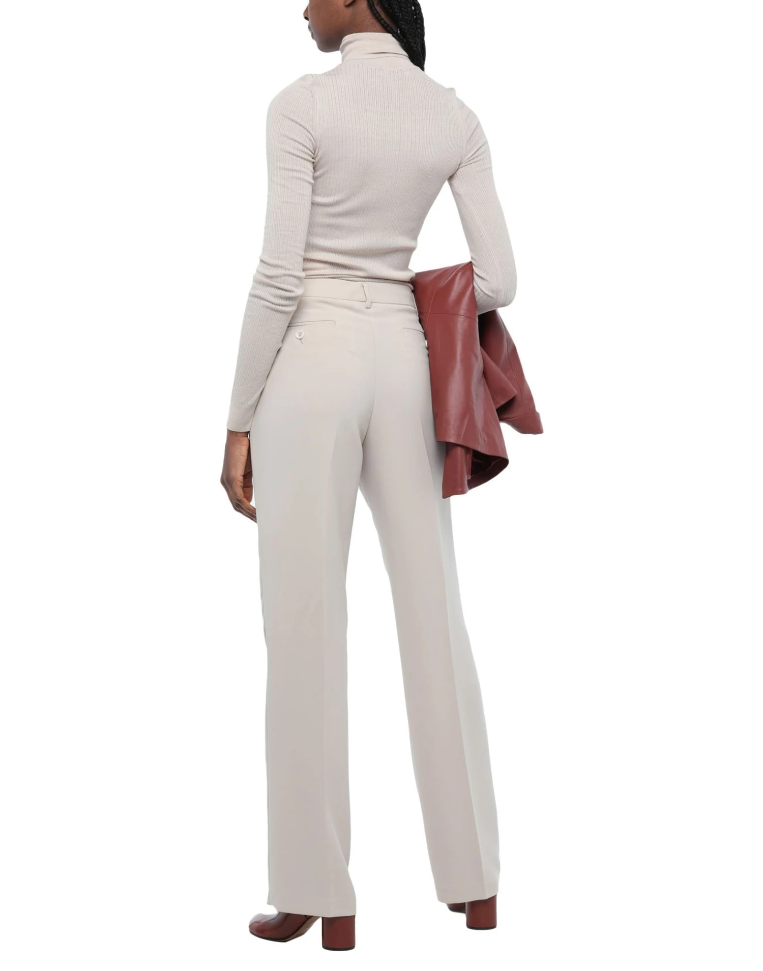 SEVENTY SERGIO TEGON Casual Pants For Women Beige - Image 3