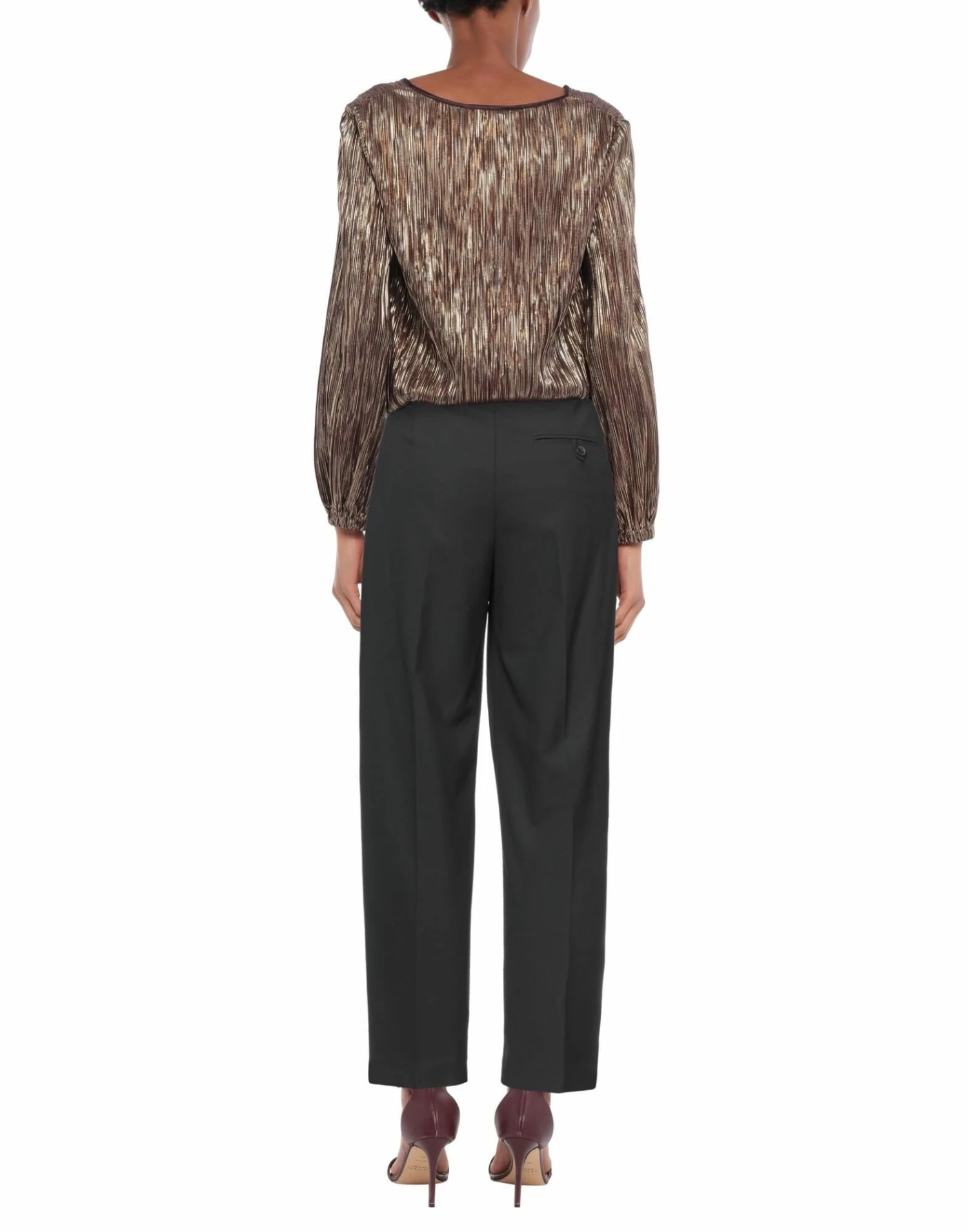 SEVENTY SERGIO TEGON Casual Pants For Women Black - Image 3