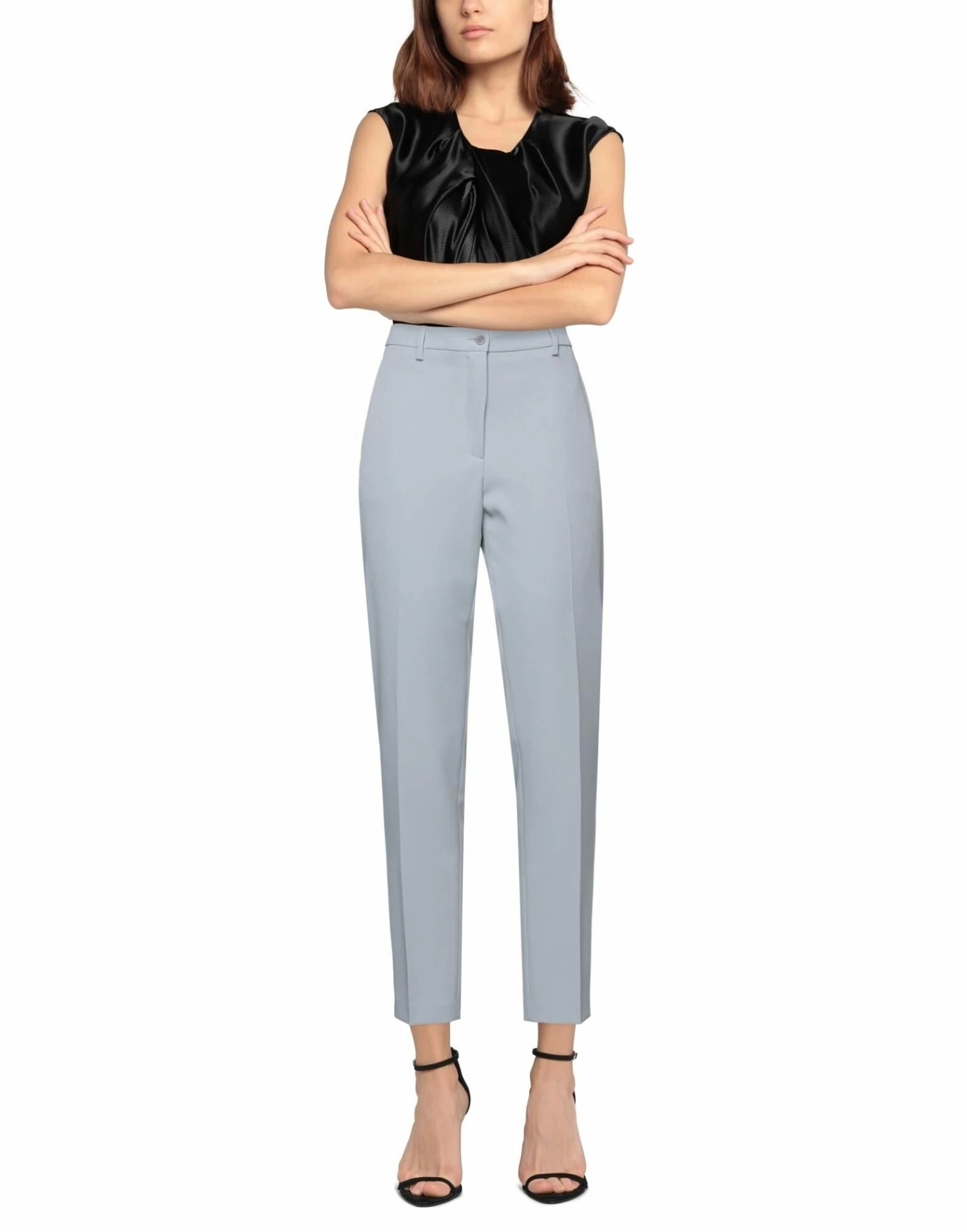 SEVENTY SERGIO TEGON Casual Pants For Women Light Grey - Image 2