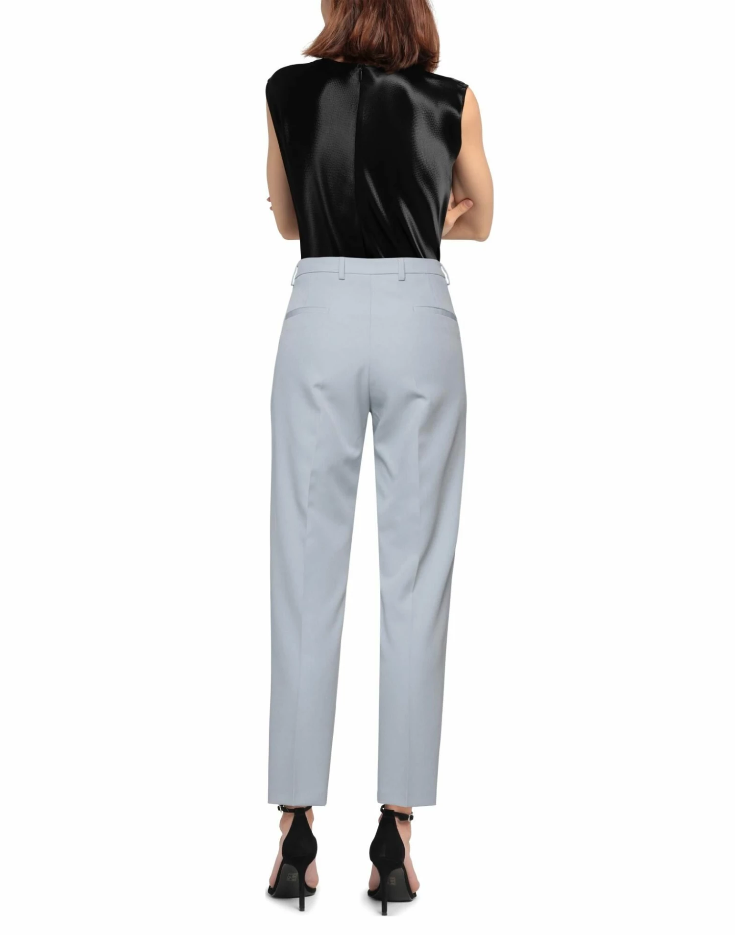 SEVENTY SERGIO TEGON Casual Pants For Women Light Grey - Image 3