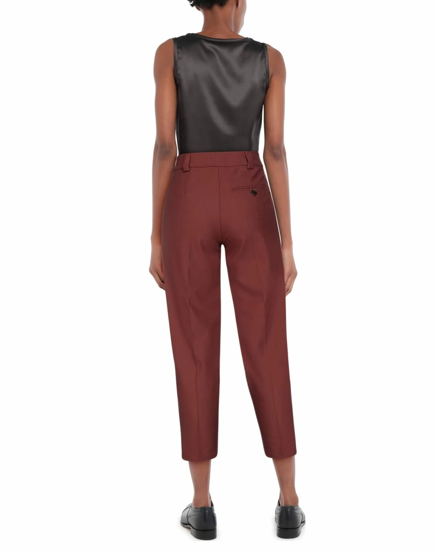SEVENTY SERGIO TEGON Casual Pants For Women Rust - Image 3