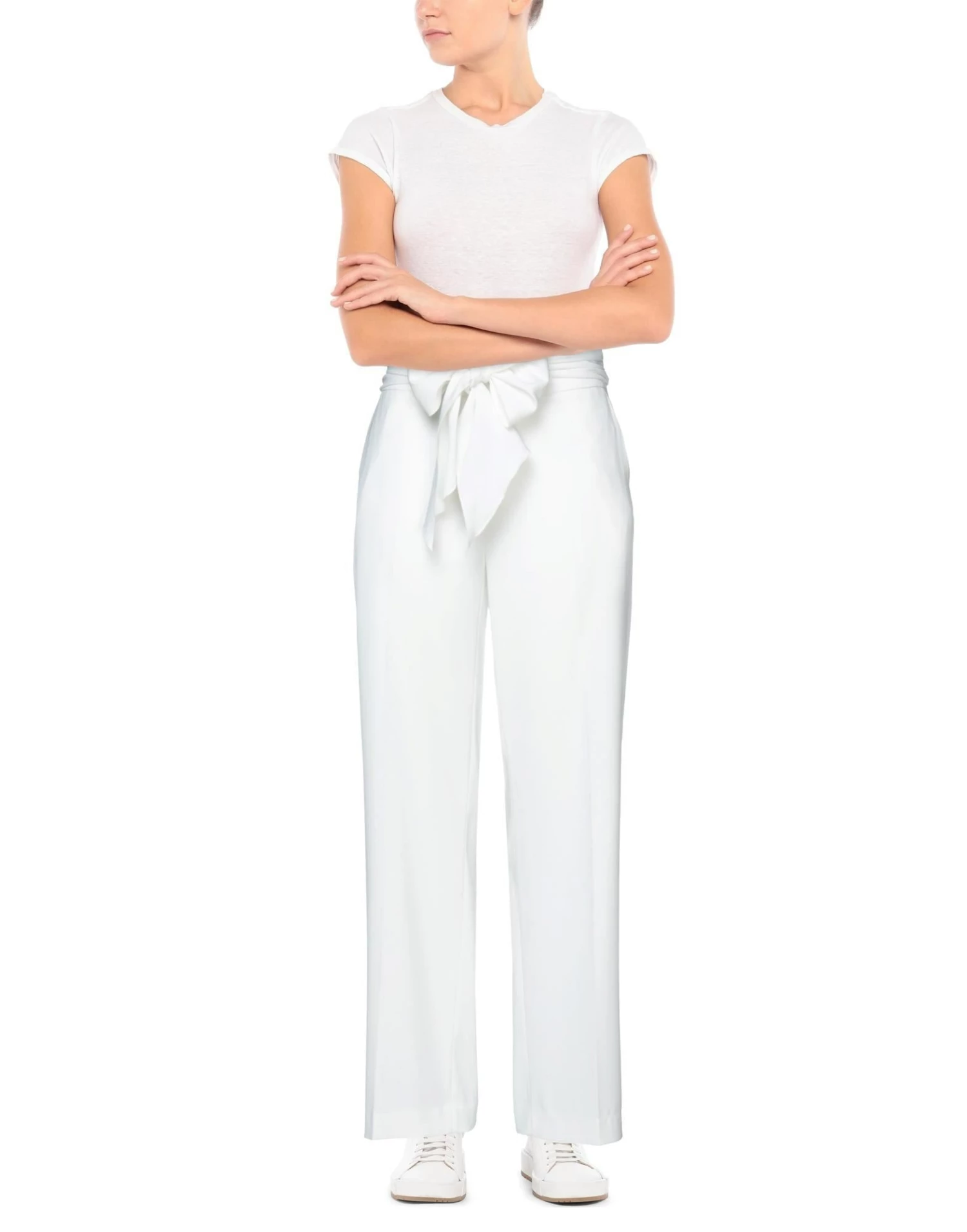 SEVENTY SERGIO TEGON Casual Pants For Women White - Image 2