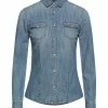 SEVENTY SERGIO TEGON Denim Shirt For Women Blue