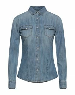 SEVENTY SERGIO TEGON Denim Shirt For Women Blue