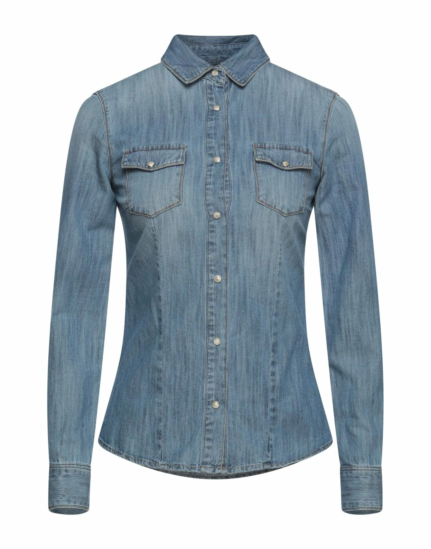 SEVENTY SERGIO TEGON Denim Shirt For Women Blue