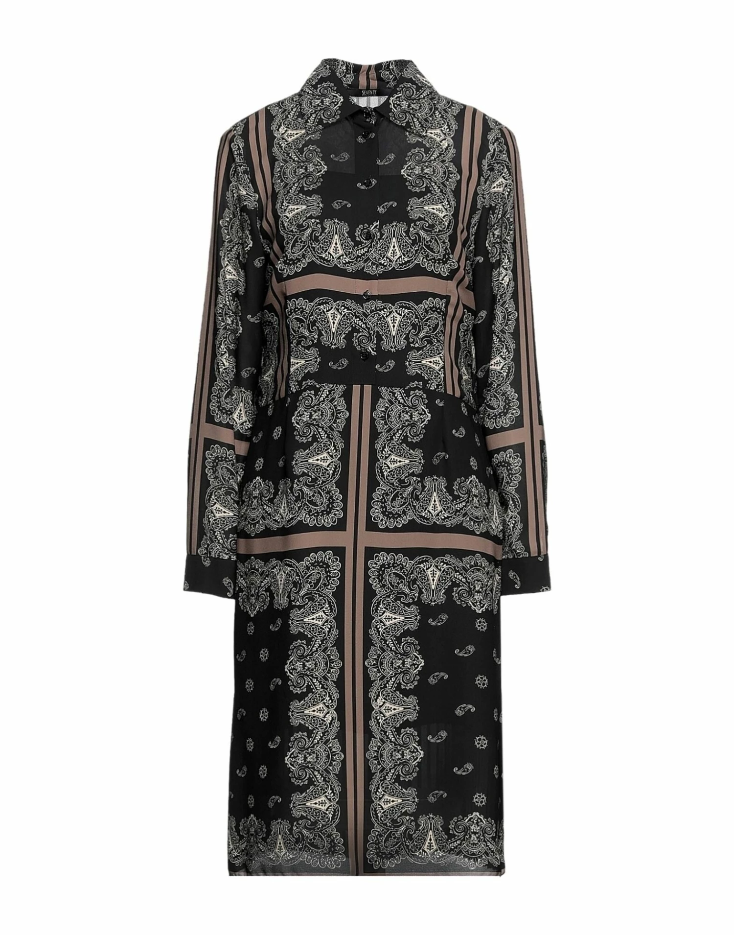 SEVENTY SERGIO TEGON Midi Dress For Women Black