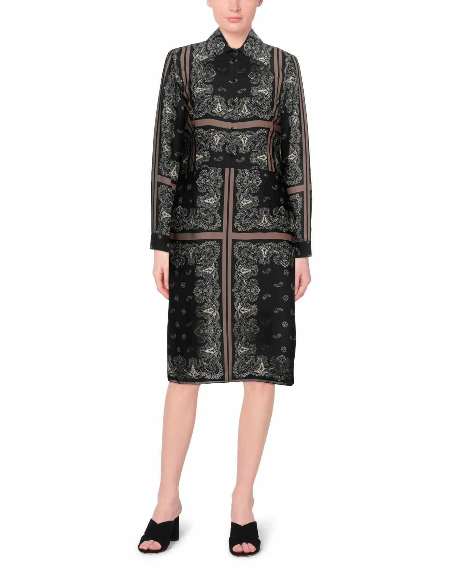 SEVENTY SERGIO TEGON Midi Dress For Women Black - Image 2